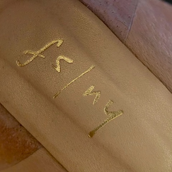 French Sole NY Black Leather Jigsaw Flats - Picture 2 of 5